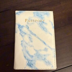 Target Blue and White Passport Holder